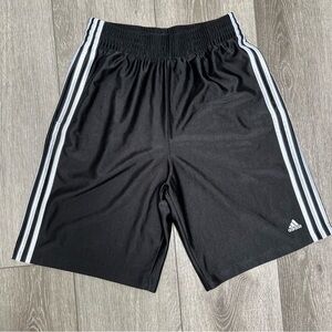 ADIDAS PULL ON ATHLETIC SHORTS BLACK MEDIUM